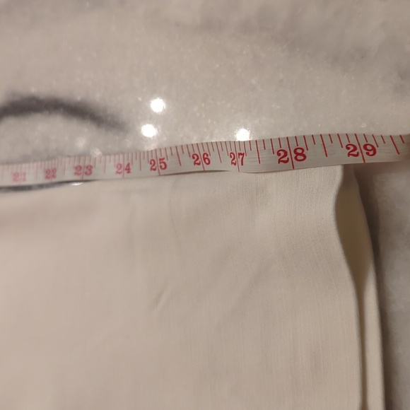 J. Jill white essential cotton stretch trousers size 10 - Picture 7 of 9